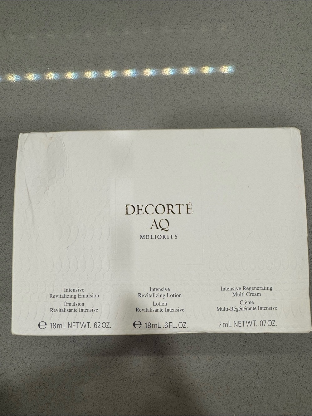 DECORTÉ AQ Meliority Intensive Revitalizing Set - White